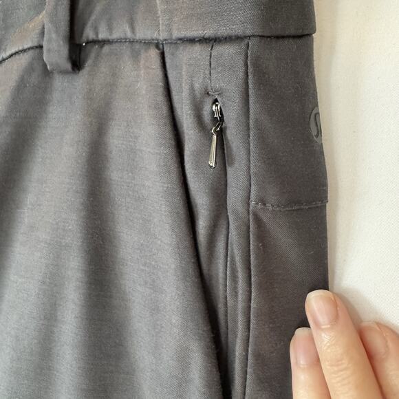 Lululemon Men’s 36 ABC Commission Pants Black Slim Fit Warpstreme Stretch Casual - Picture 7 of 10